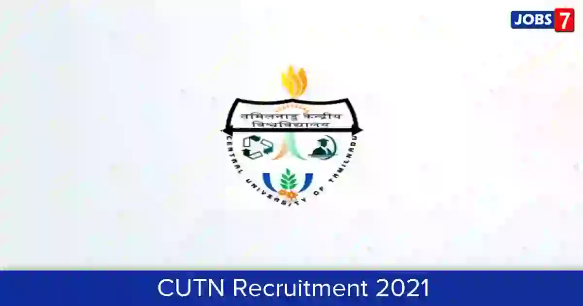 CUTN Recruitment 2023: 1 Jobs in CUTN | Apply @ cutn.ac.in